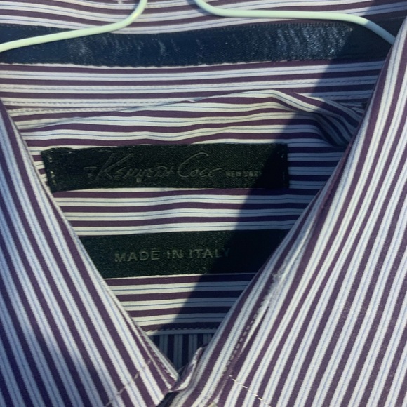 Kenneth Cole New York Striped Dress Shirt - Picture 6 of 7